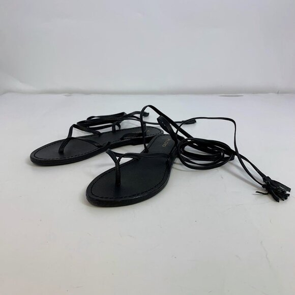 Anthropologie Pilcro Women's Leather Knotted Tie Up Tassel Sandals Size 6 NWOT - Picture 1 of 13